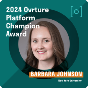 Barbara Johnson, New York University, Platform Champion
