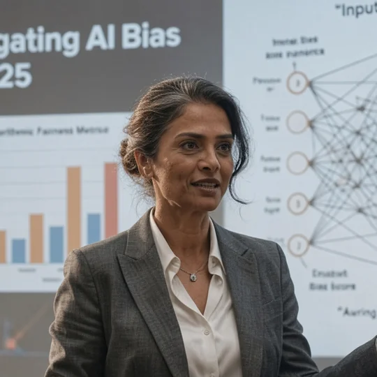 Diana Castle, speaking at a panel on algorithmic fairness
