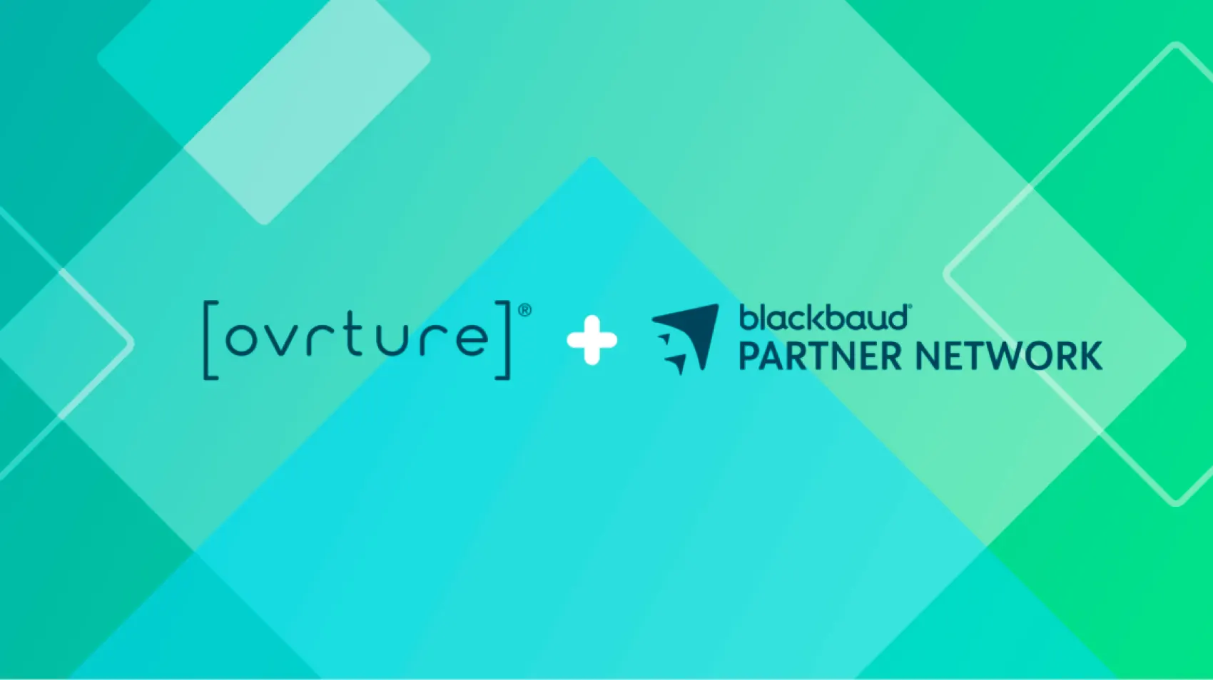 image of Ovrture logo with blackbaud partner network logo