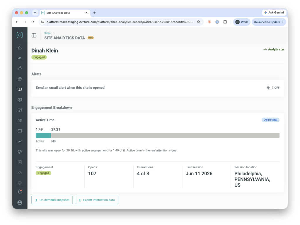 Analytics single site